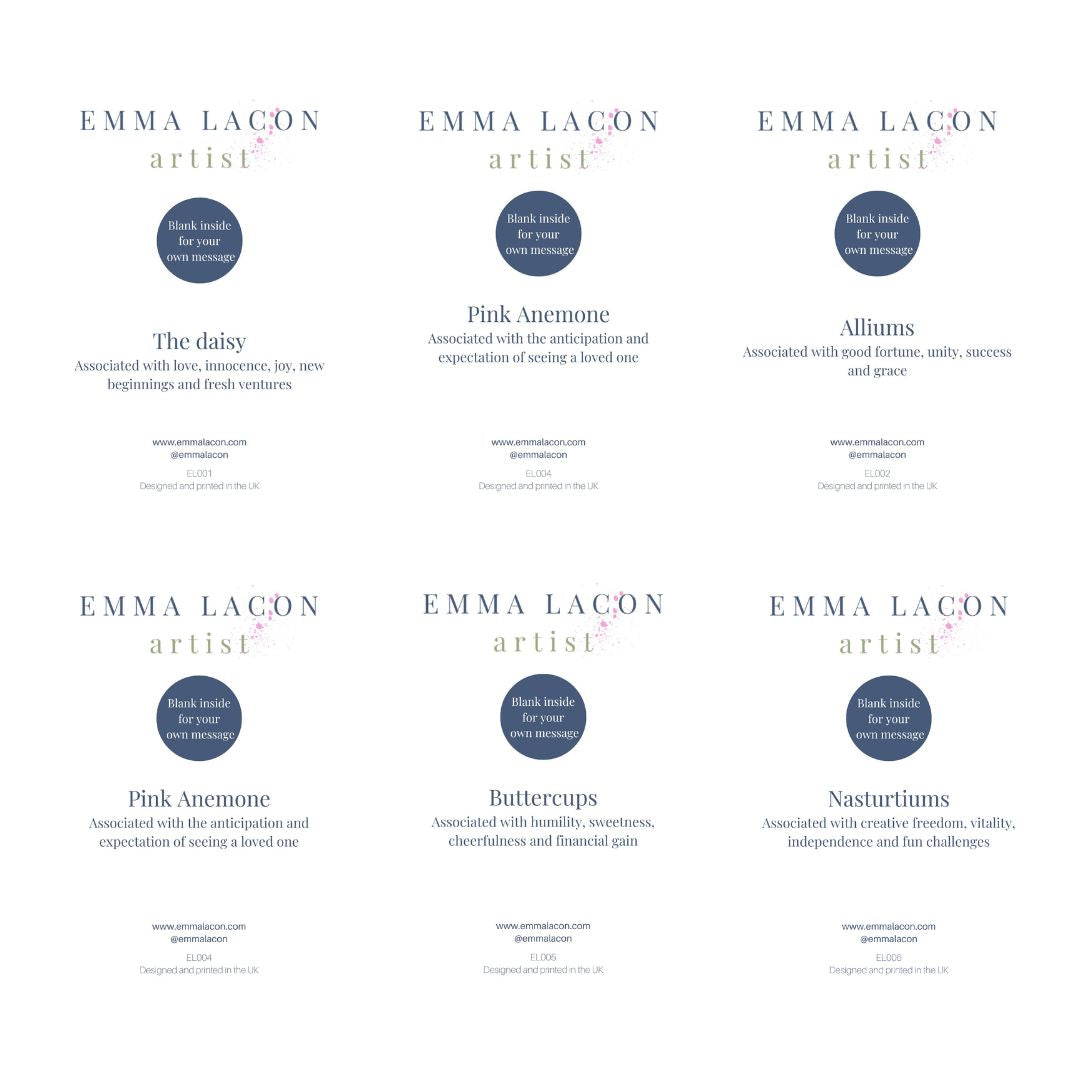 Cheerful flowers - card bundle